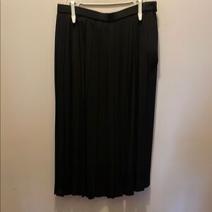 Elegant Black Pleated Skirt